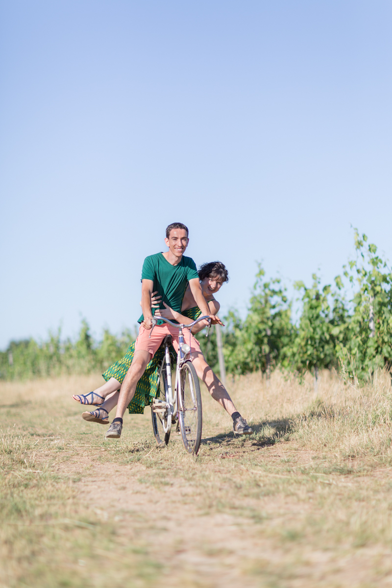 Séance d'engagement à vélo