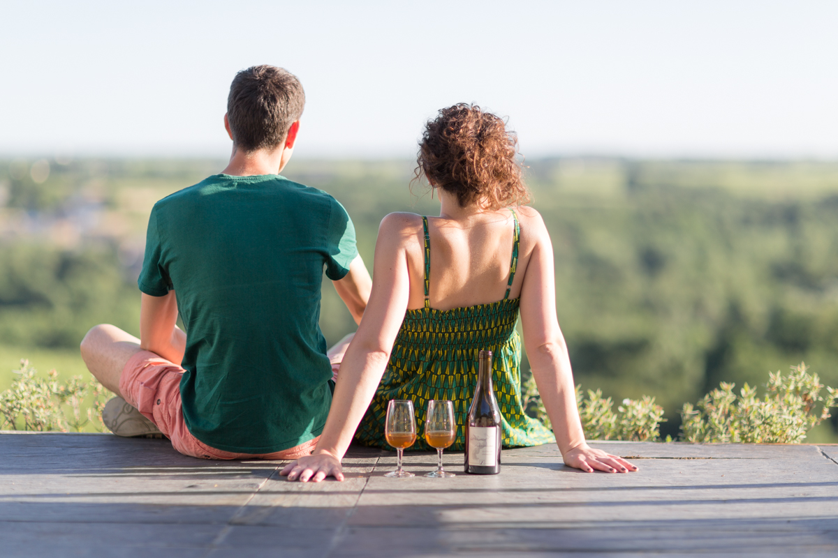 Vu d'une terrasse en Anjou